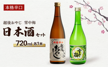 画像をギャラリービューアに読み込む, 本格辛口の日本酒2本セット 720ml×2本（越後おやじ・雪中梅）
